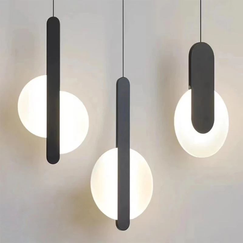 Hanging Moon Lamp - Lampes suspendues LED modernes, luminaires suspendus,