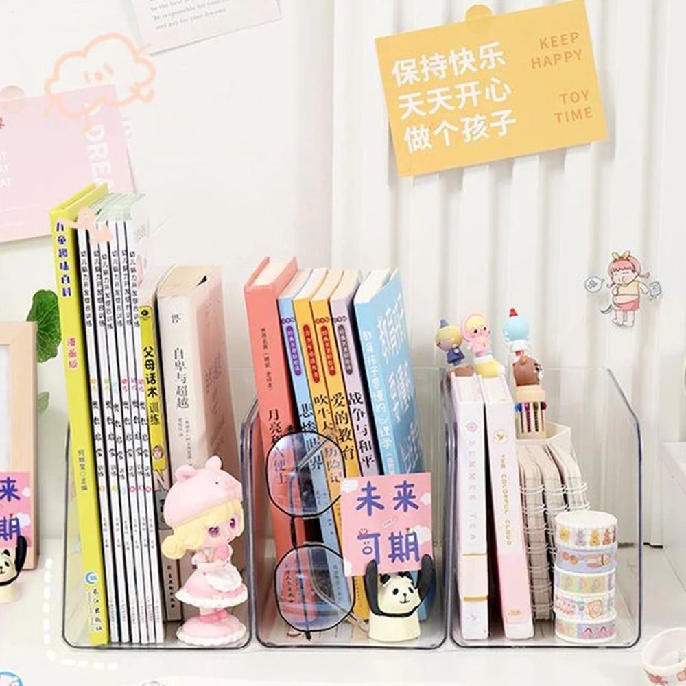 Aesthetic Bookend - Support de livre en acrylique Simple,