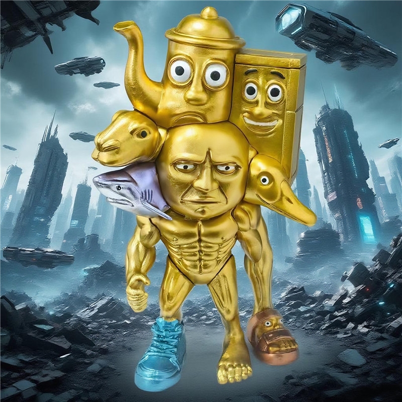 Home Decor Ai - Grande figurine de monstre de Fusion