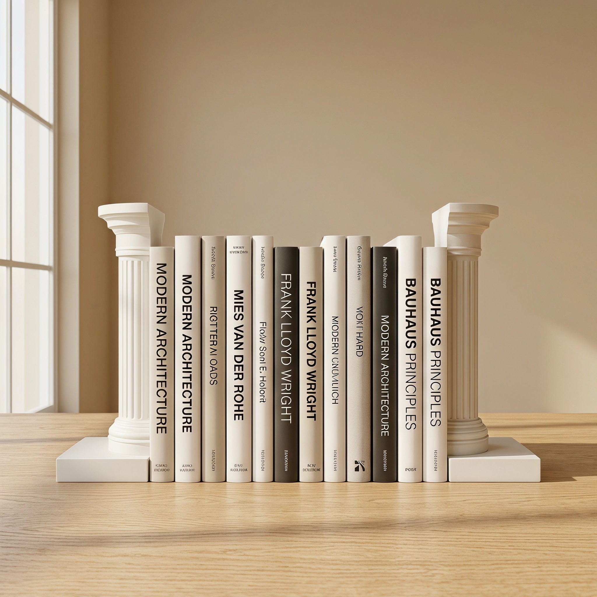 Aesthetic Bookend - 2 supports de livres colonnes romaines