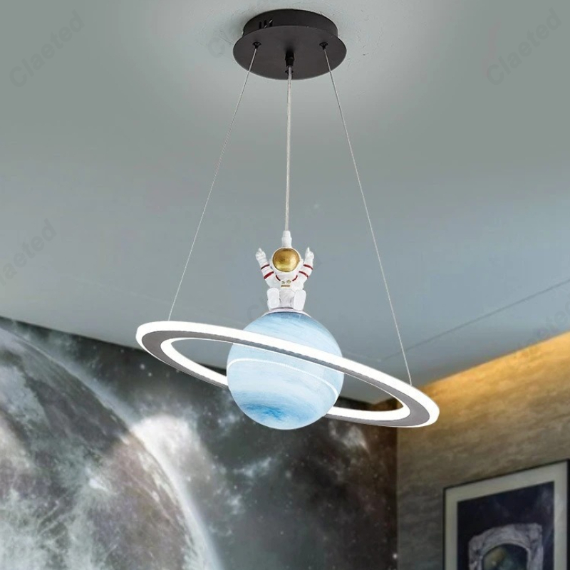 Hanging Moon Lamp - Lampe suspendue en verre Planète pour