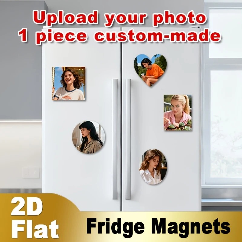 Home Decor Unique - Aimant de réfrigérateur personnalisé avec photo,