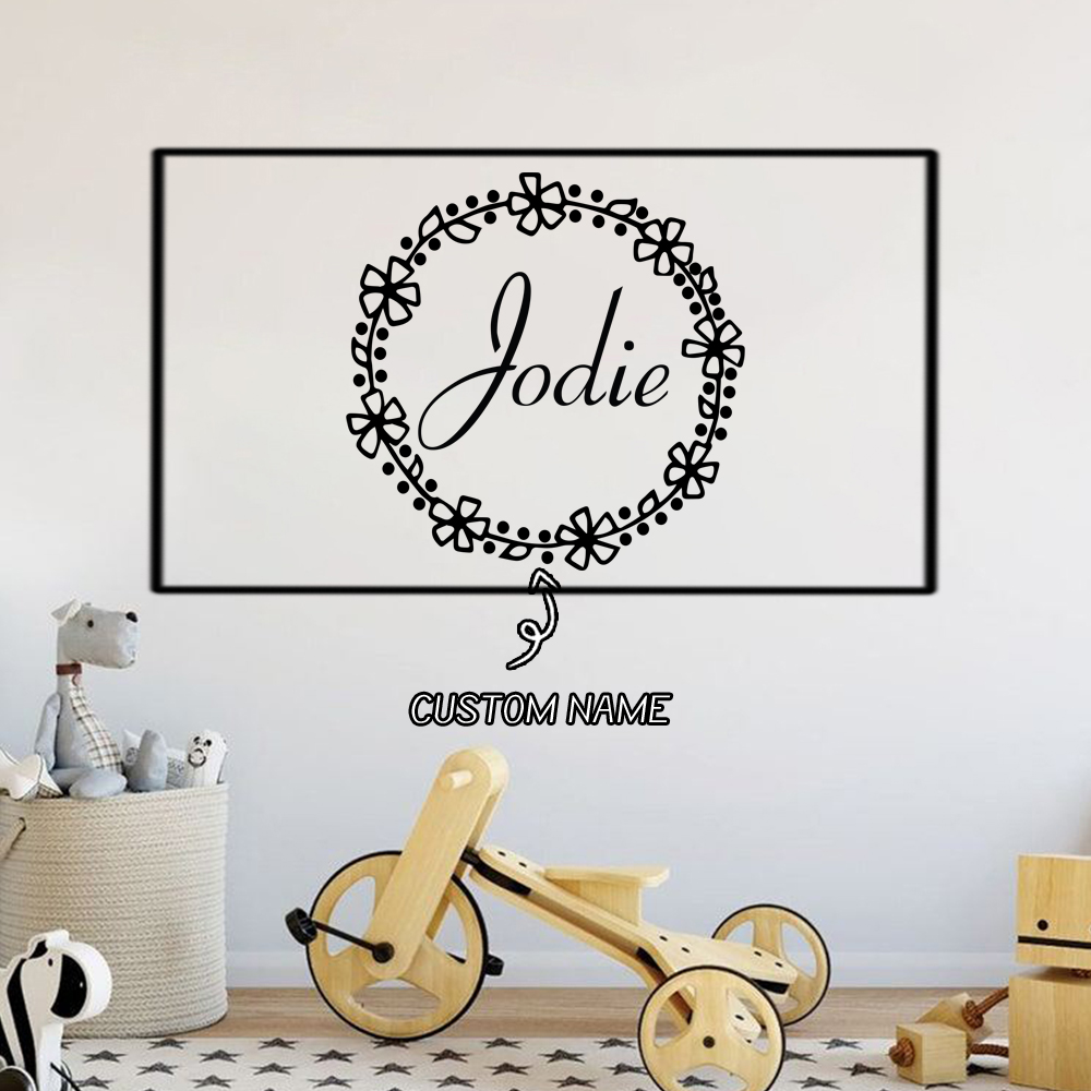 Home Decor Wall Stickers - 1PC Belle couronne personnalisée avec texte,