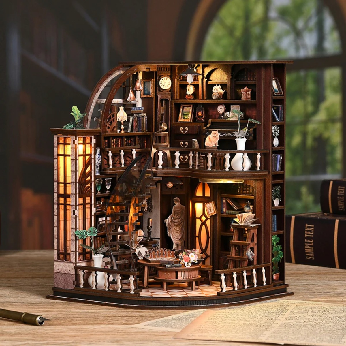 Aesthetic Bookend - Kit de Nook de Lecture Miniature