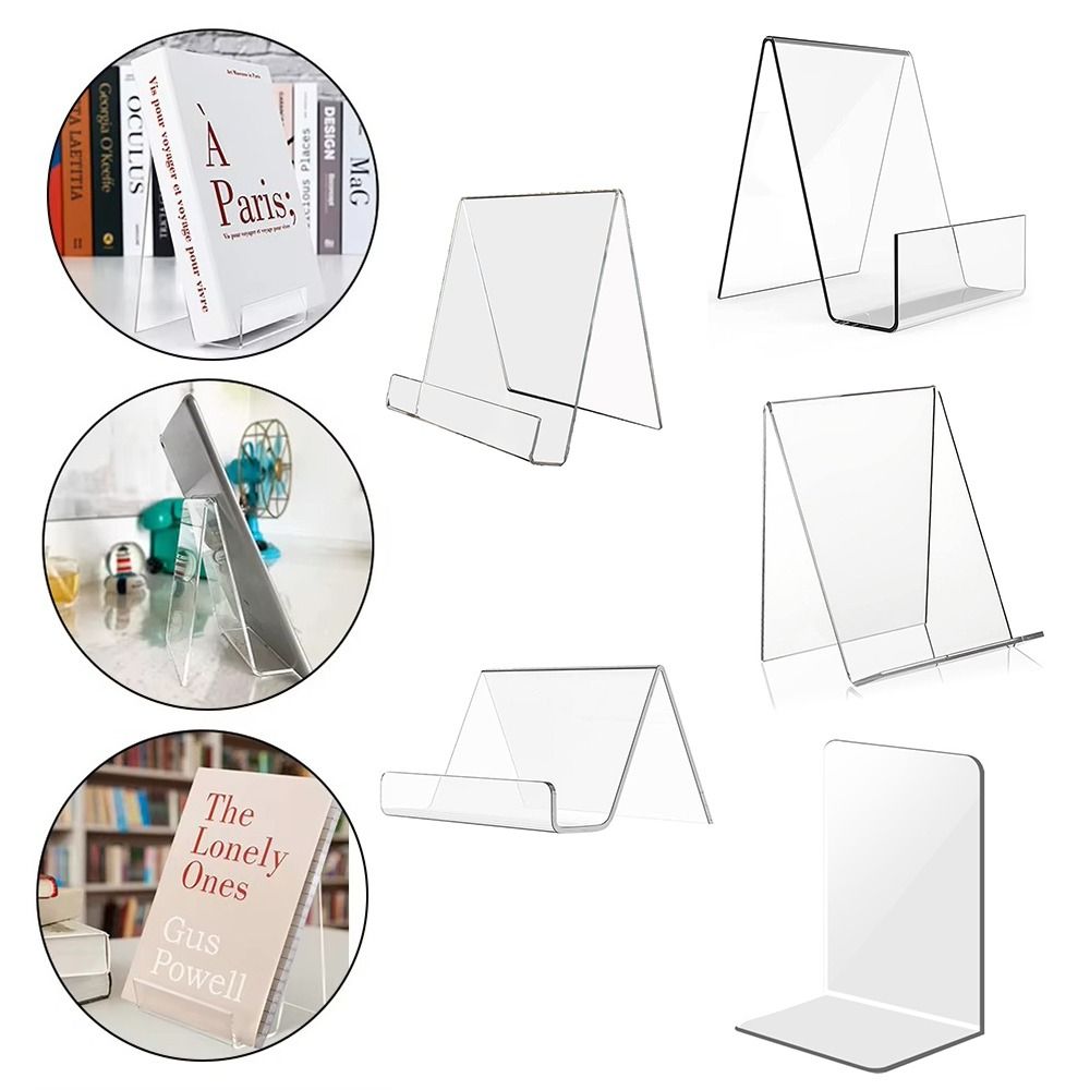 Aesthetic Bookend - Support de livre minimaliste en acrylique