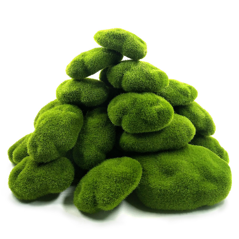 Home Decor Za - Plantes de mousse d'herbe artificielle verte,