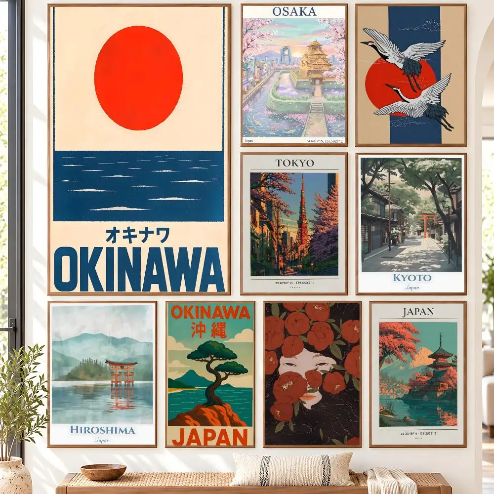 Home Decor Tokyo - Affiche décorative murale mate amovible pour