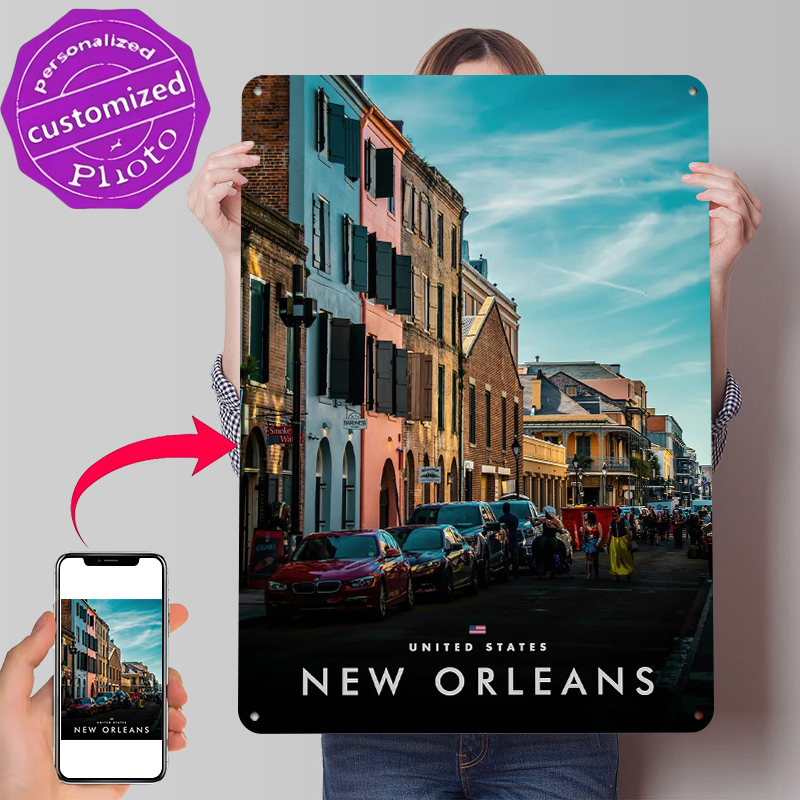 Home Decor New Orleans - Affiche imprimée de scène de rue