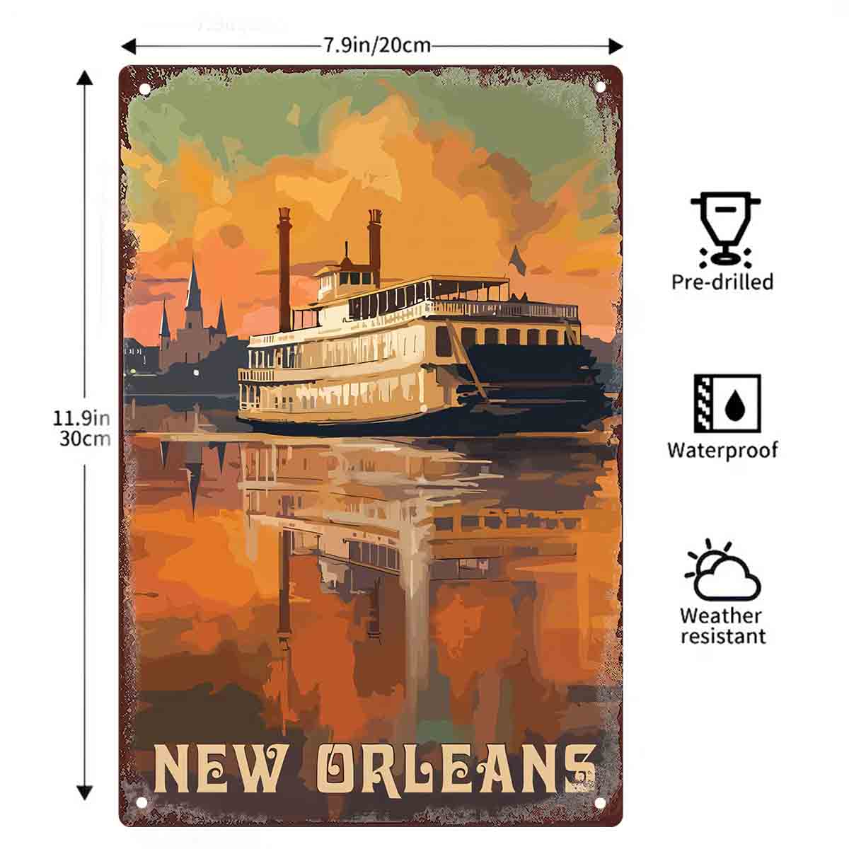 Décoration murale en métal 2D  - Home Decor New Orleans avis et prix