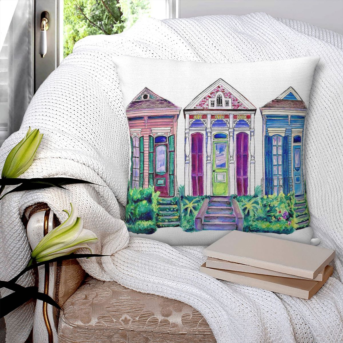 Housse de coussin carrée New O - Home Decor New Orleans avis et prix