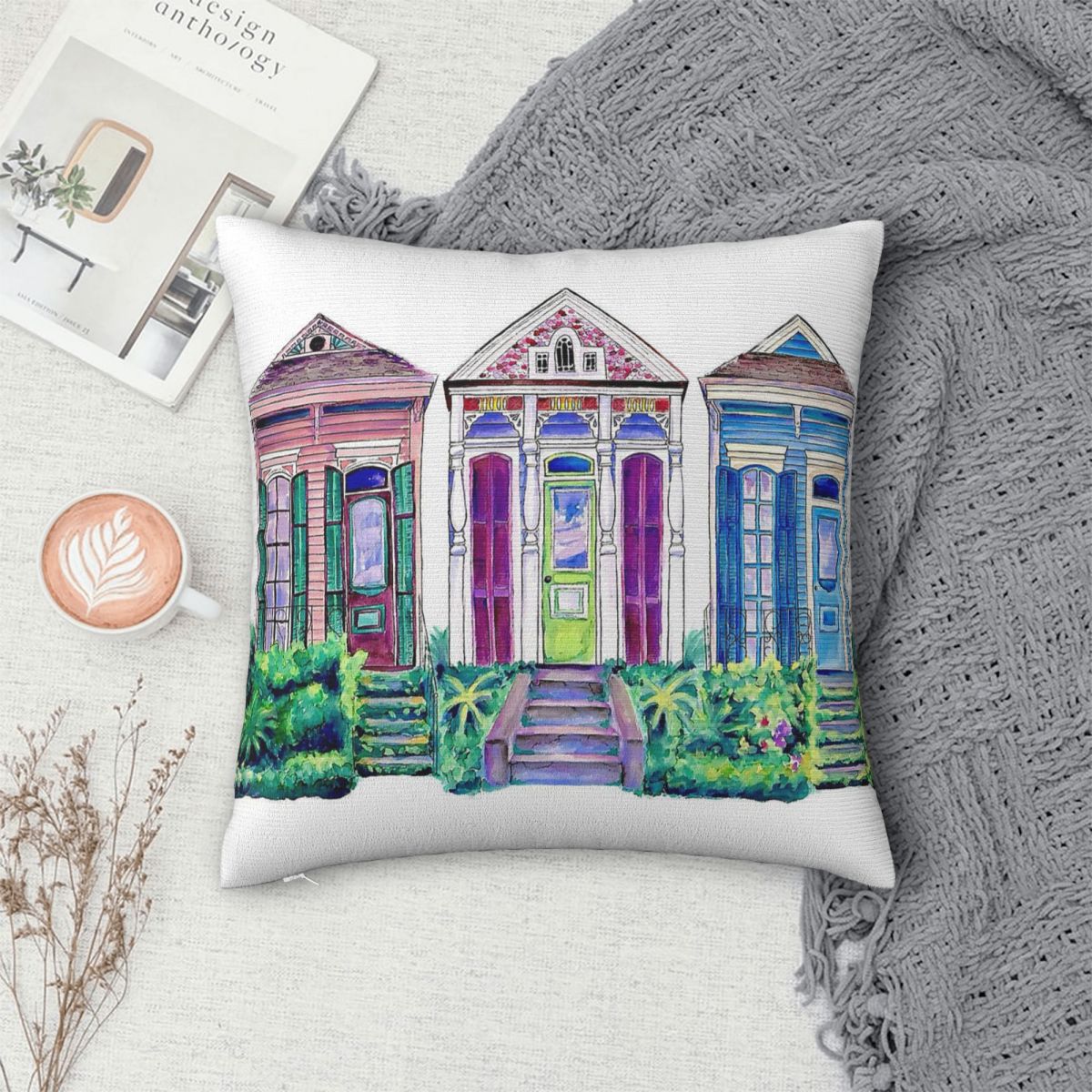 Housse de coussin carrée New O - Home Decor New Orleans avis et prix