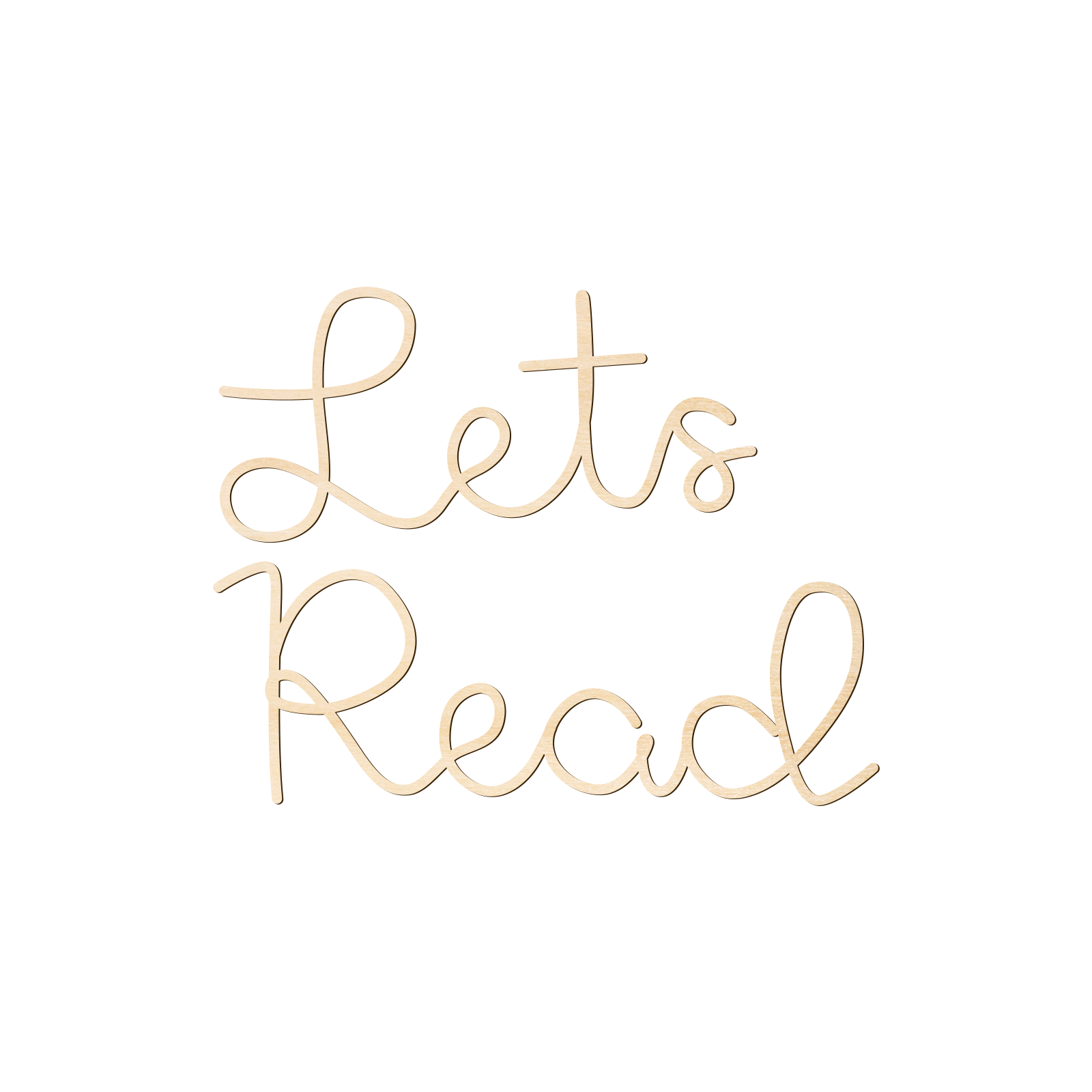 Let's Read Panneau mural en bo - Wooden Letter Sign avis et prix