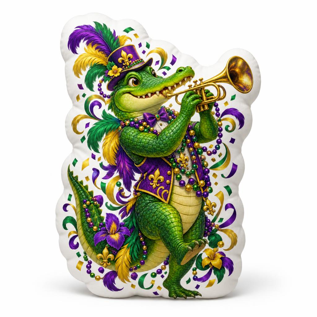 Coussin Trompette Alligator Ma - Home Decor New Orleans avis et prix