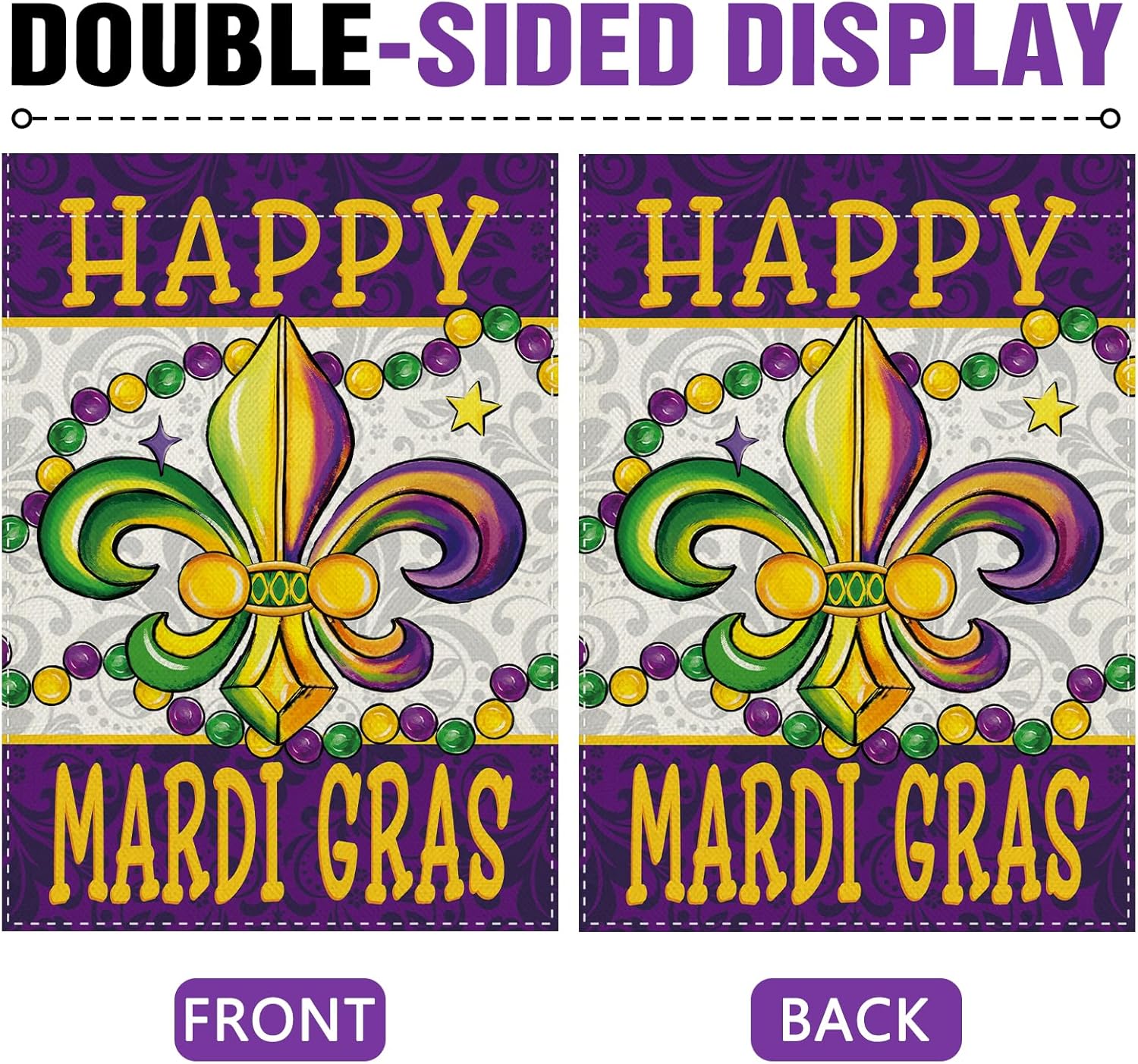 Dyrenson Happy Mardi Gras Fleu - Home Decor New Orleans avis et prix