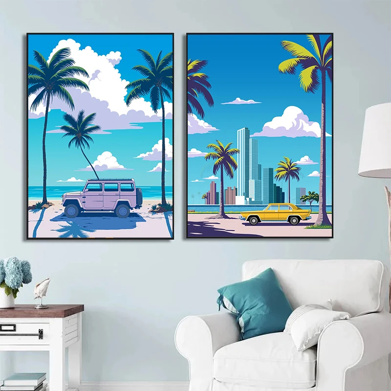 Pop City Landscape Wall Art Po - Home Decor Ai avis et prix