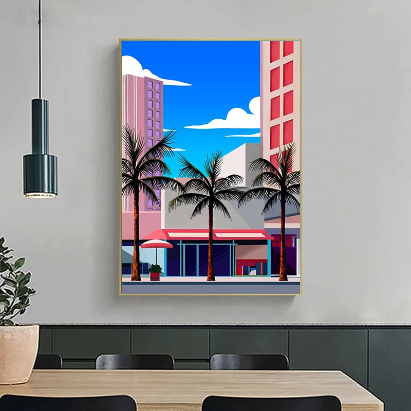 Pop City Landscape Wall Art Po - Home Decor Ai avis et prix