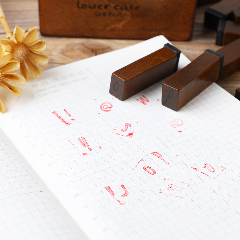 28 tampons alphabet par boîte, - Wooden Letter Sign avis et prix