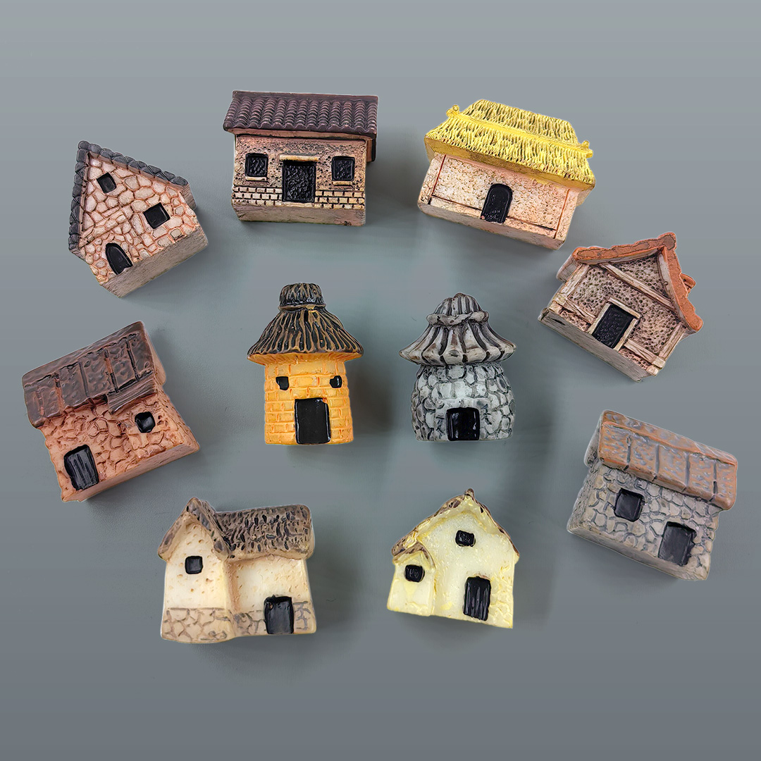 Miniature de maison en résine, - Home Decor Za avis et prix