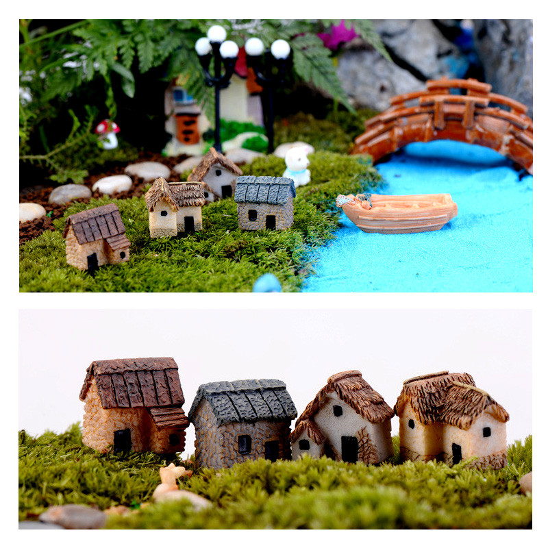 Miniature de maison en résine, - Home Decor Za avis et prix