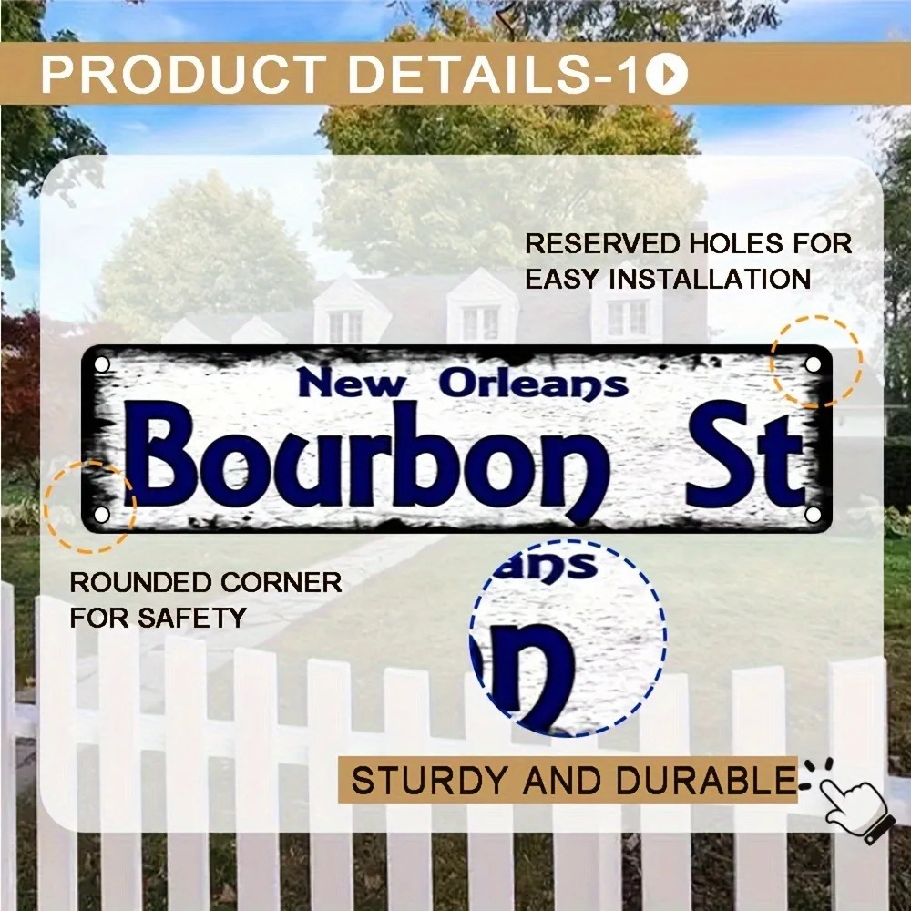Panneau Métallique Vintage Bou - Home Decor New Orleans avis et prix
