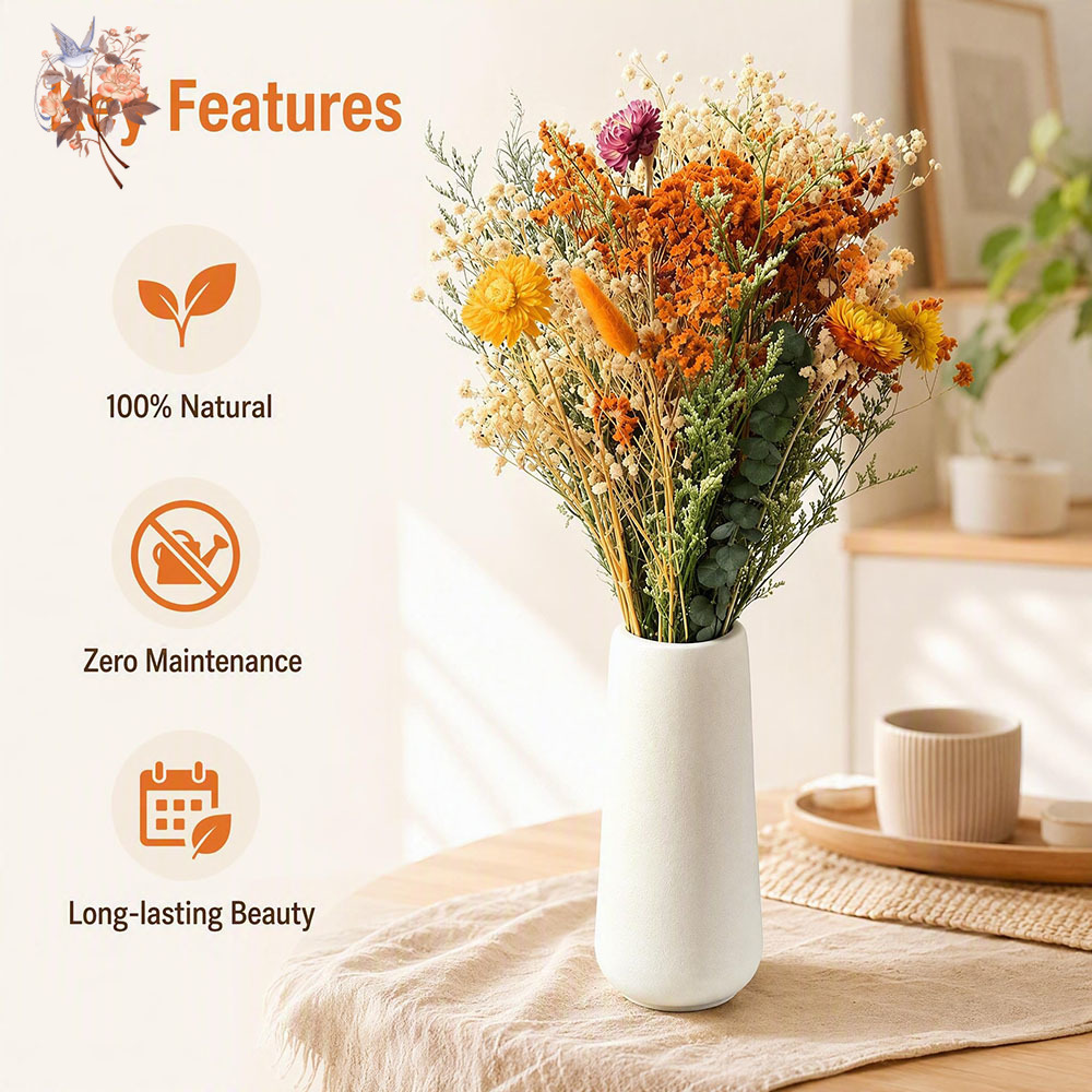 Bouquet de fleurs séchées d'au - Dried Flower Bouquet avis et prix