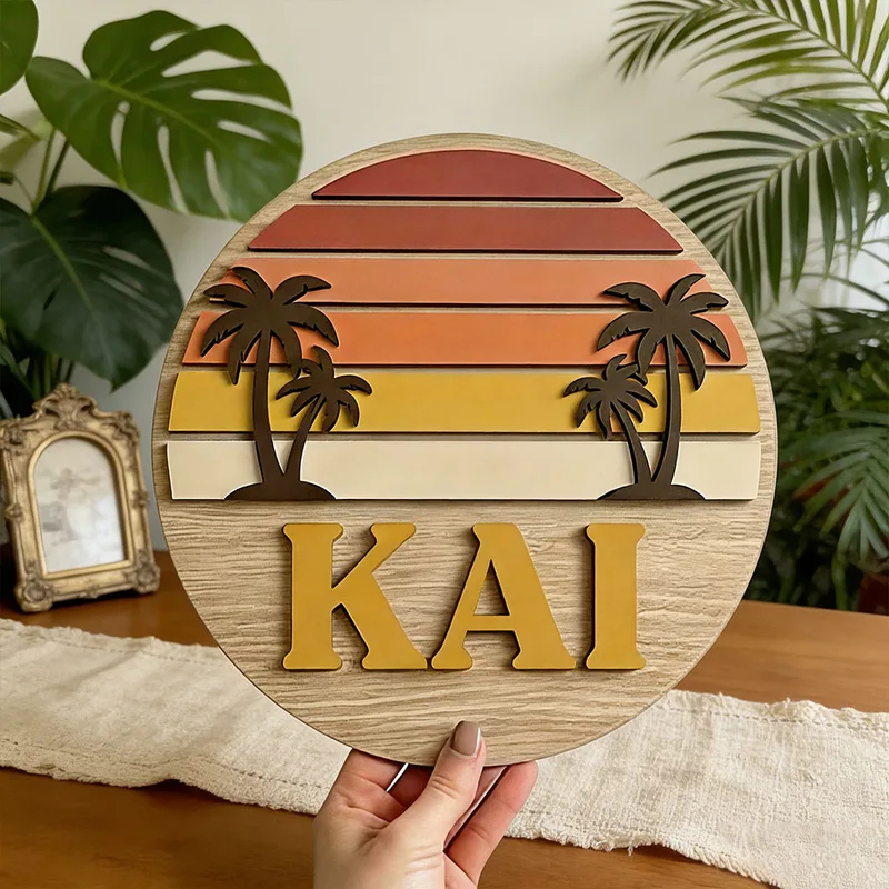 Plaque murale en bois personna - Wooden Letter Sign avis et prix