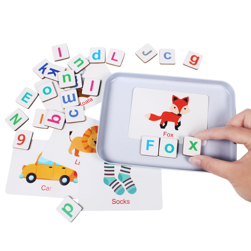 Puzzle en bois cartes Flash je - Wooden Letter Sign avis et prix