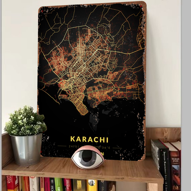 Karachi Pakistan carte de vill - Home Decor Karachi avis et prix