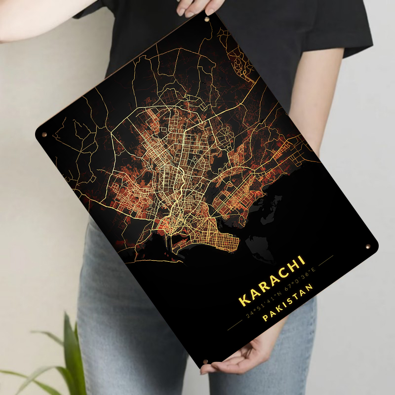 Karachi Pakistan carte de vill - Home Decor Karachi avis et prix