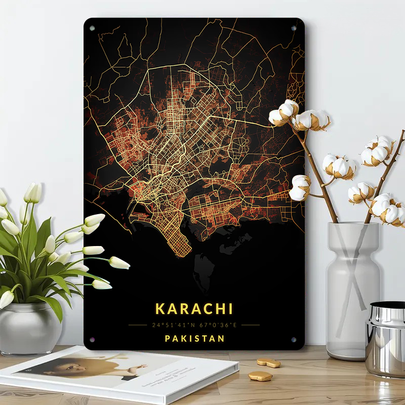 Karachi Pakistan carte de vill - Home Decor Karachi avis et prix
