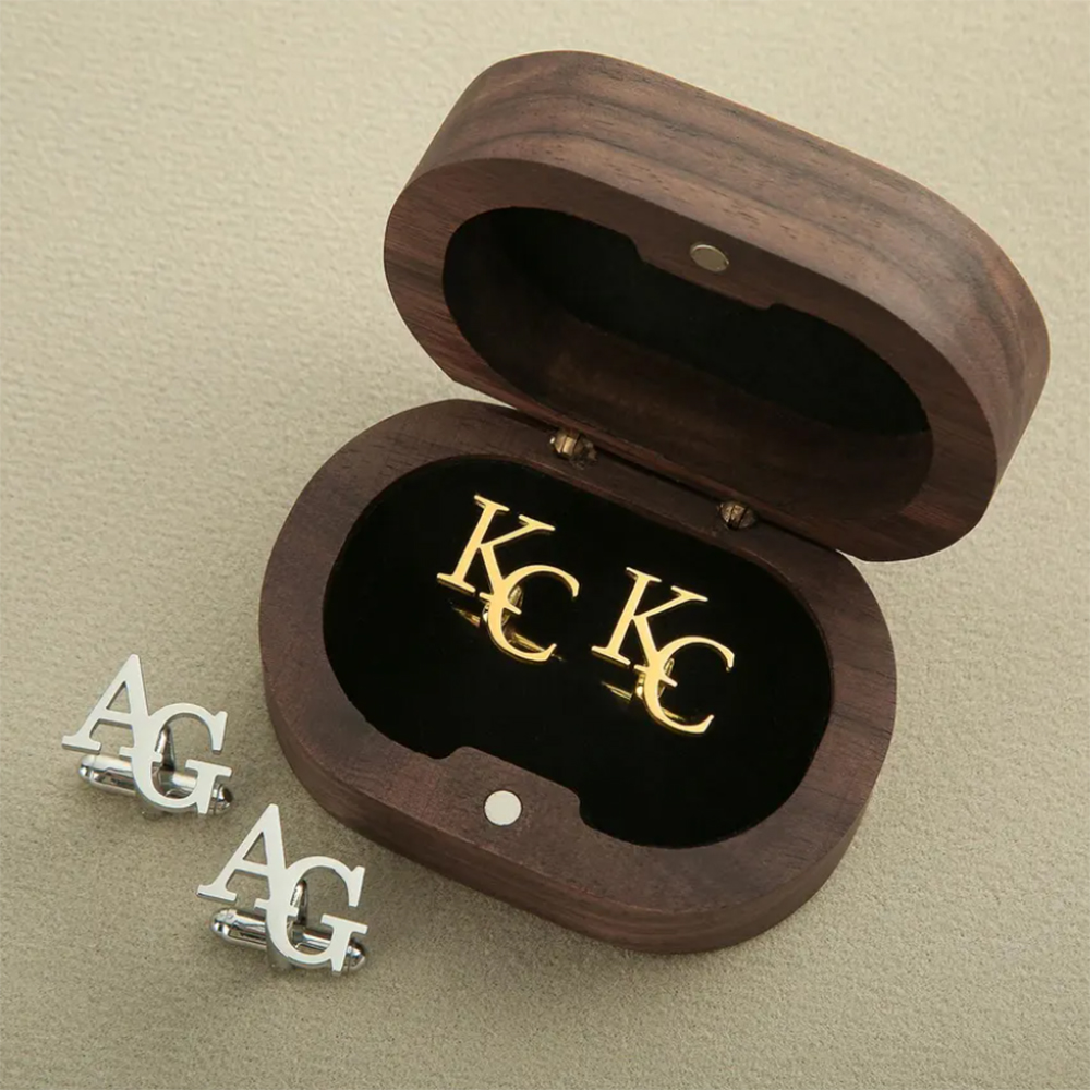 Boutons de manchette personnal - Wooden Letter Sign avis et prix