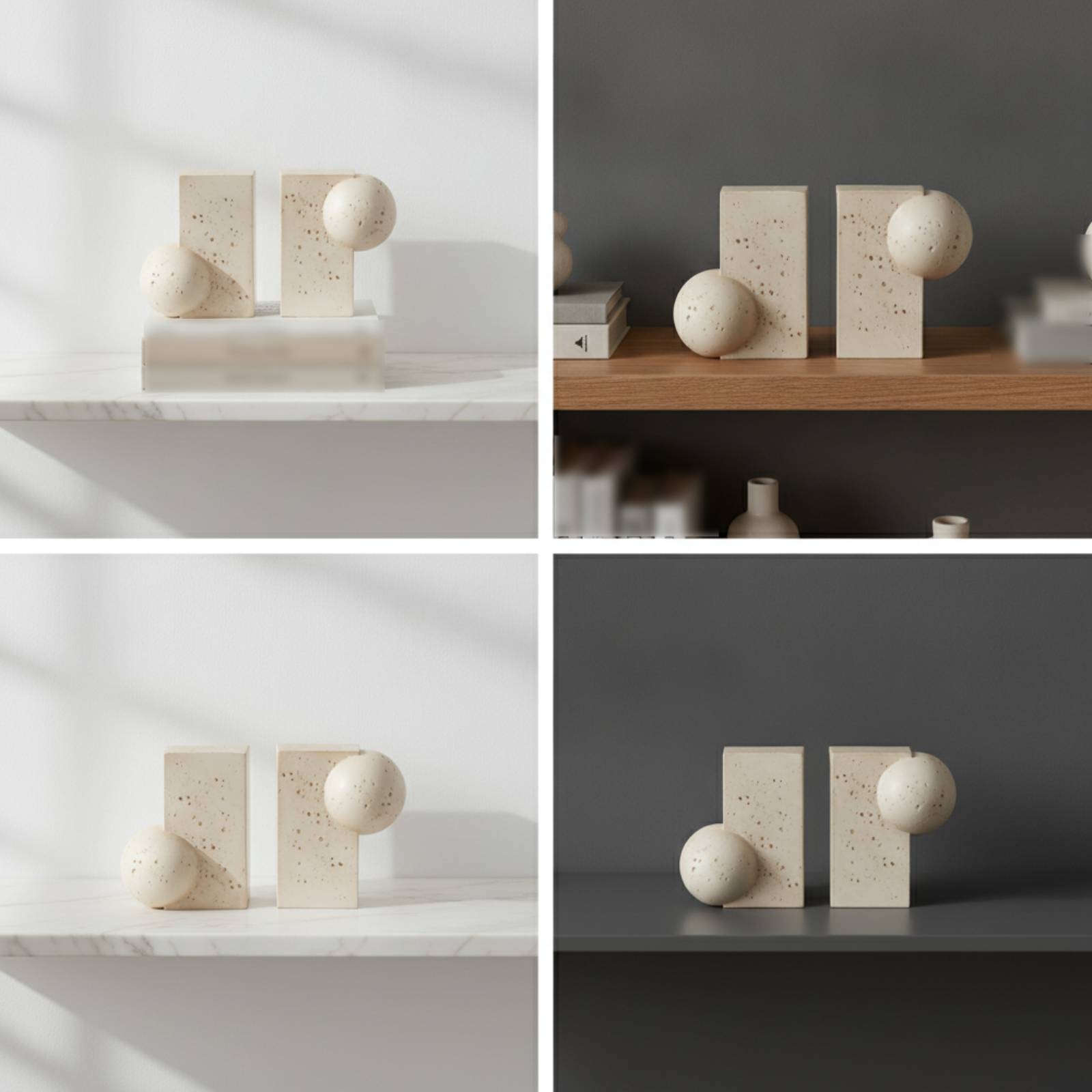Porte-livres sculpturaux, port - Aesthetic Bookend avis et prix