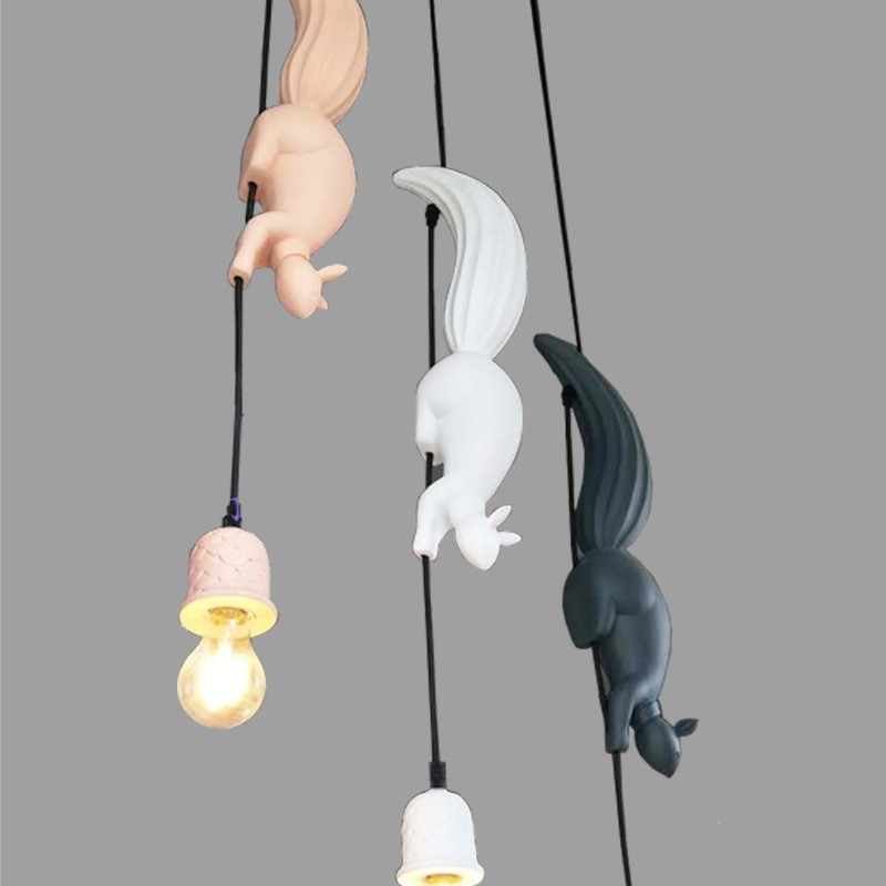 Nordique créatif Animal écureu - Hanging Moon Lamp avis et prix