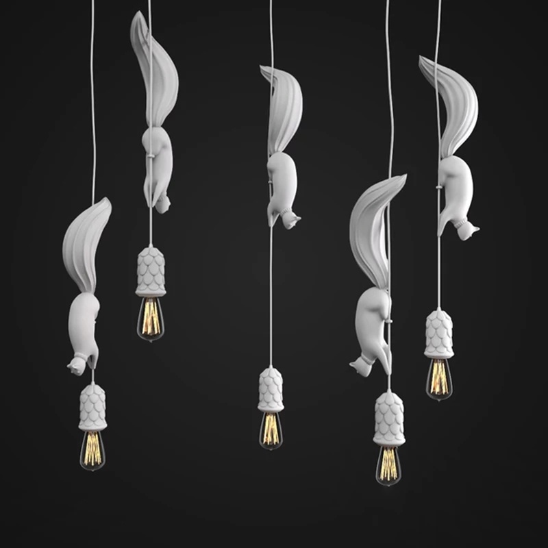 Nordique créatif Animal écureu - Hanging Moon Lamp avis et prix