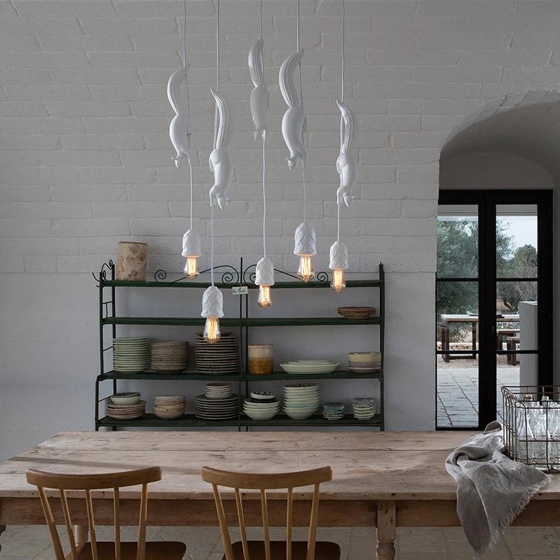 Nordique créatif Animal écureu - Hanging Moon Lamp avis et prix