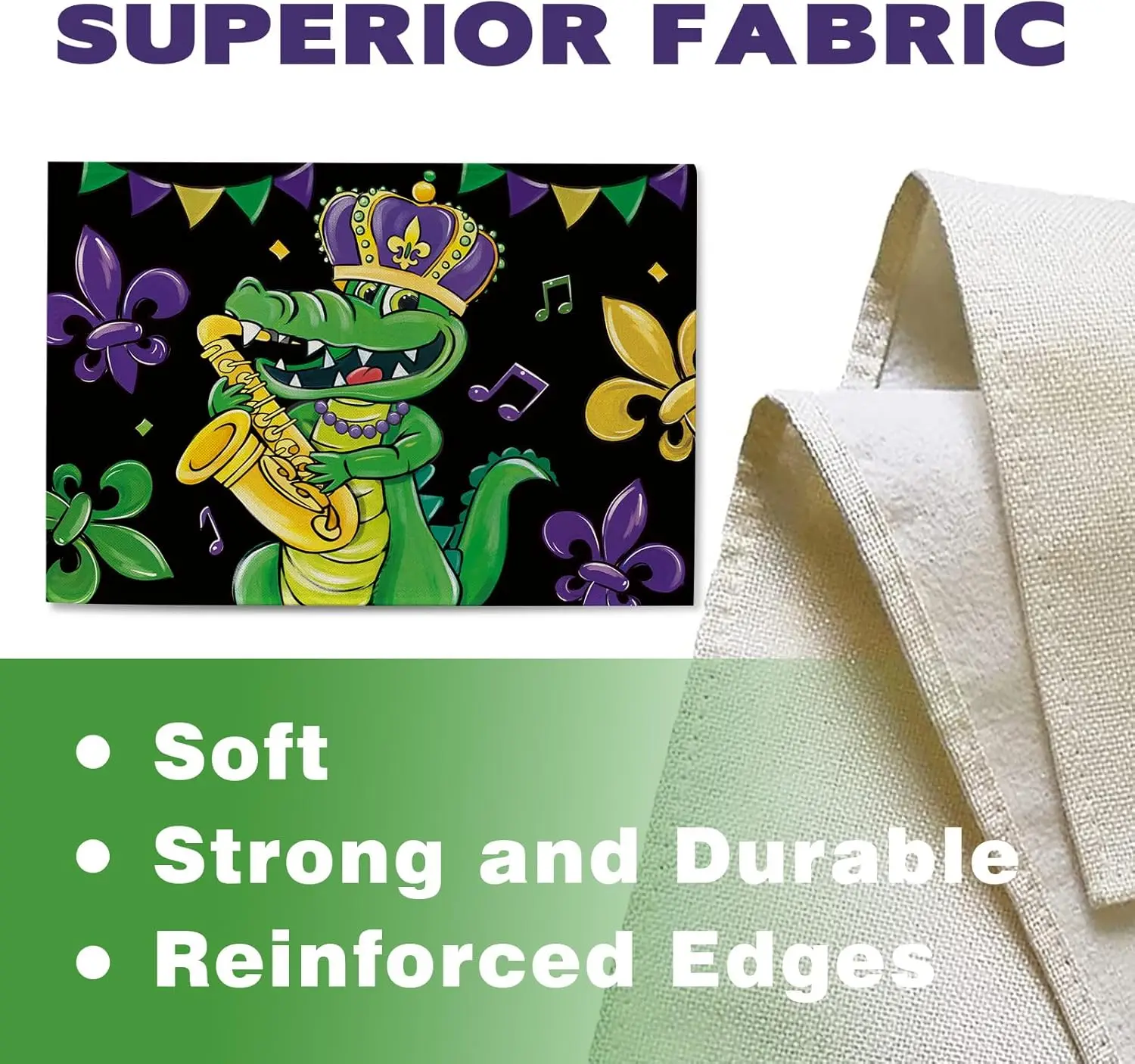 Mardi Gras Alligator napperons - Home Decor New Orleans avis et prix